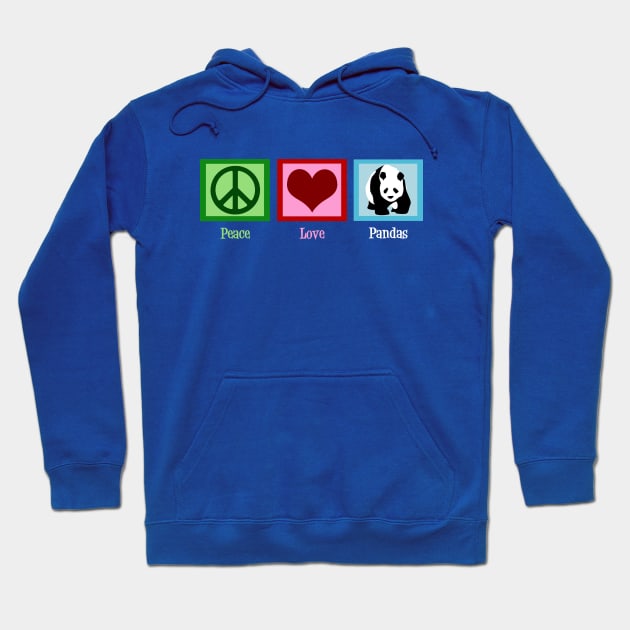 Peace Love Panda Bears Hoodie by epiclovedesigns